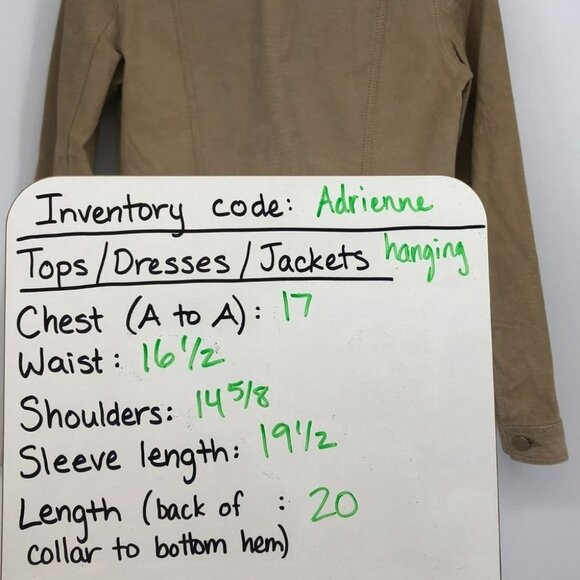 (NWT) Danier/Blink Tan Genuine Leather Jacket - Picture 14 of 16